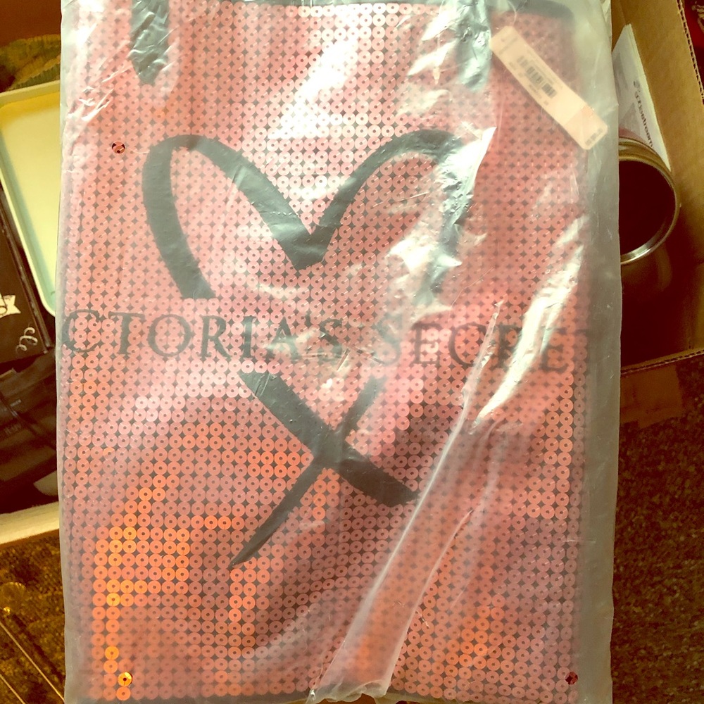 VS Pink sequin tote
